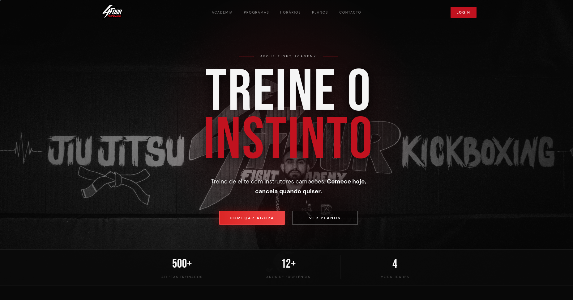 4Four Fight Academy website home page